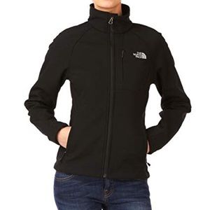 North Face black zip up jacket